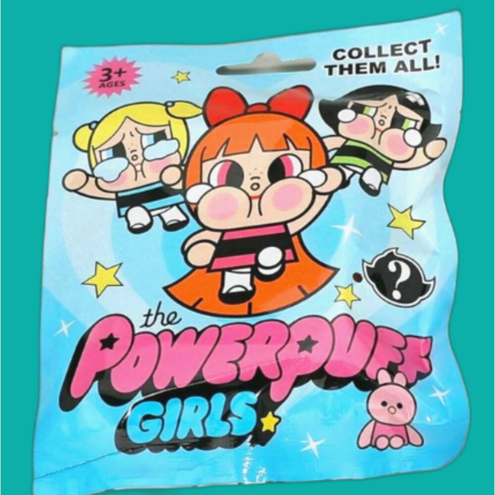 COLLECTIBLE POWERPUFF GIRLS MYSTERY BAG KEYCHAIN STYLIZED MINIATURE FIGURE NEW
